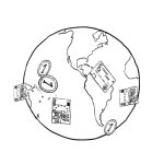 Globus und Geldscheine - WebLab Mein Geld in der Welt
