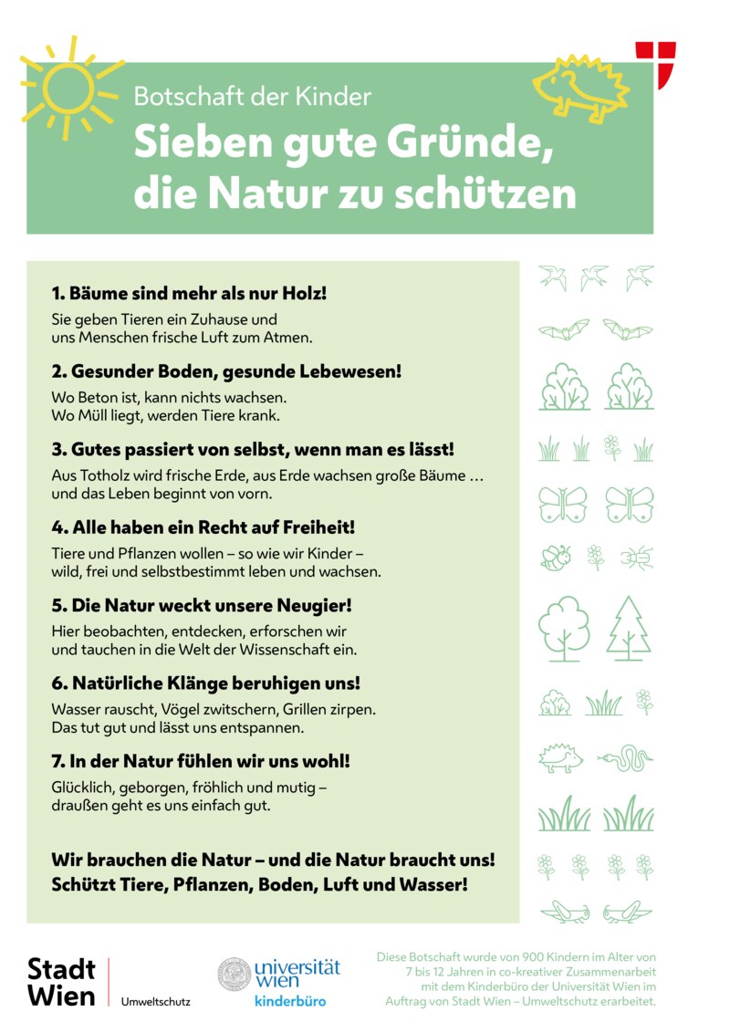 Sieben gute Gründe, die Natur zu schützen